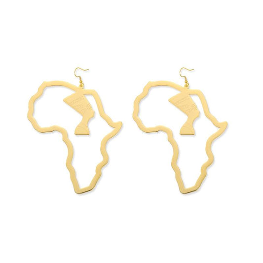 Africa Big Earrings-zasag.myshopify.com-Earrings-ZASAG