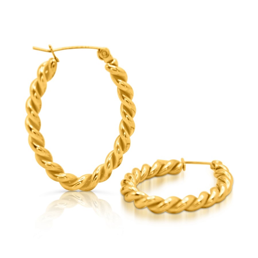 Alyssa Twist Hoop-zasag.myshopify.com-Earrings-ZASAG